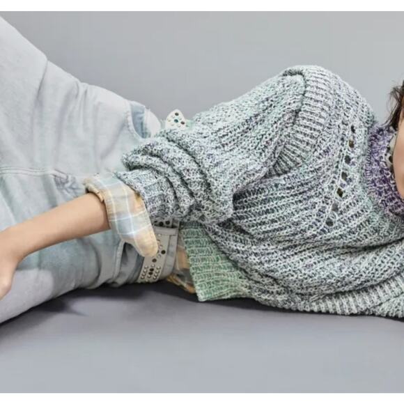 Isabel Marant Latiya Multicolor Ribbed Long Sleeve Pullover Sweater Size 40 - Picture 14 of 15